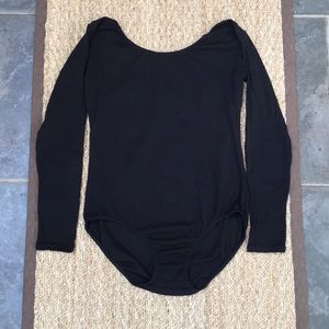 Black Capezio leotard.